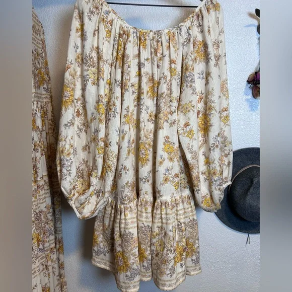 Spell Meadowland Tunic Dress Cream Never Worn - Picture 14 of 15